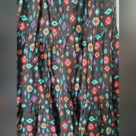 Vintage Roper Ruffled Aztec Skirt ππ€ π - Picture 2 of 4